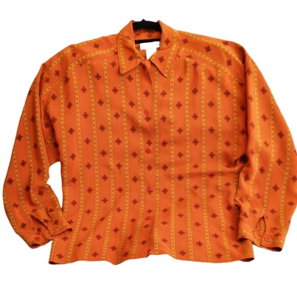Alfred Sung Vintage Silk Shirt, Womens - Picture 1 of 5